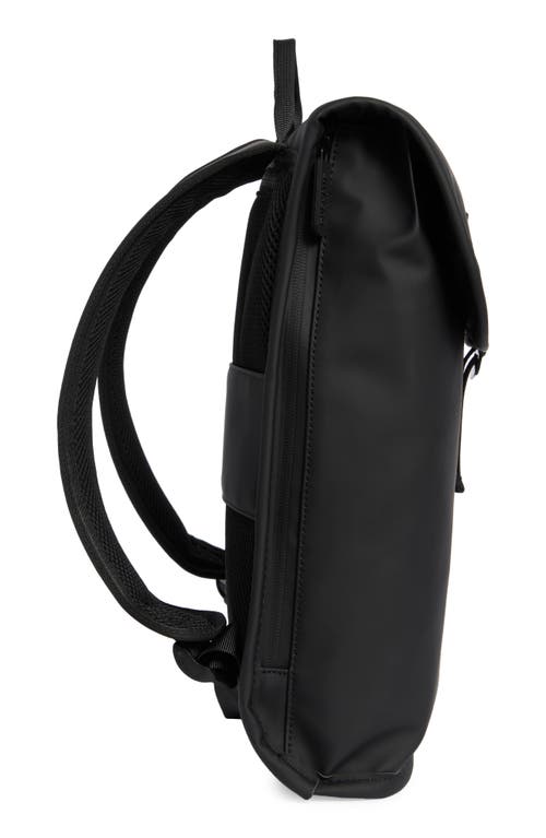 Duchamp Rubberized Slim Laptop Backpack In Black