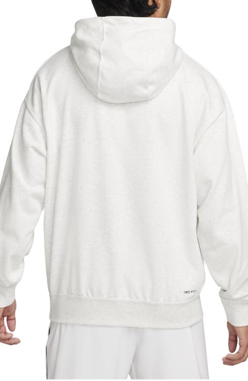 Shop Nike Dri-fit Track Club Pullover Hoodie In Photon Dust/heather/white