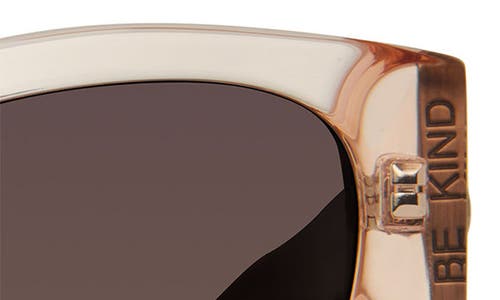 Kurt Geiger London Shoreditch 53mm Gradient Round Sunglasses In Light Pink/brown Gradient