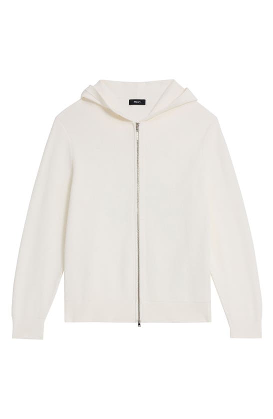 Shop Theory Myhlo Cotton Blend Hoodie In Ivory