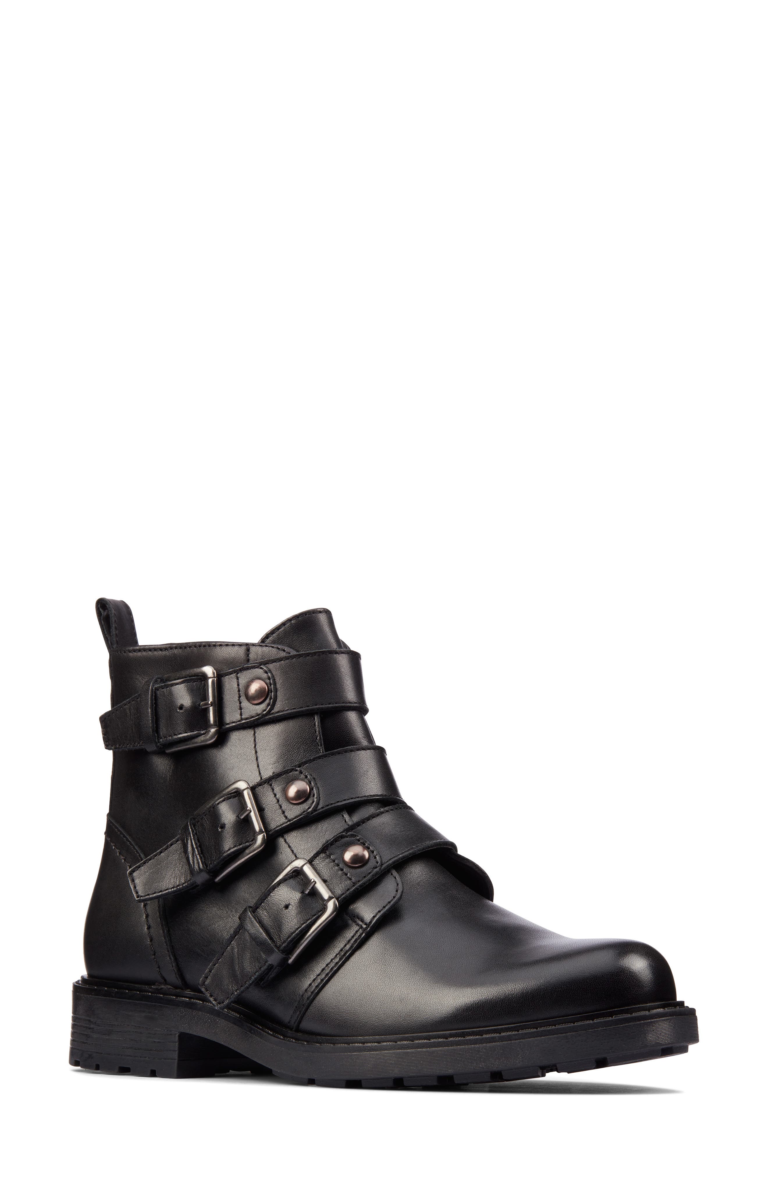 clarks leather ladies boots