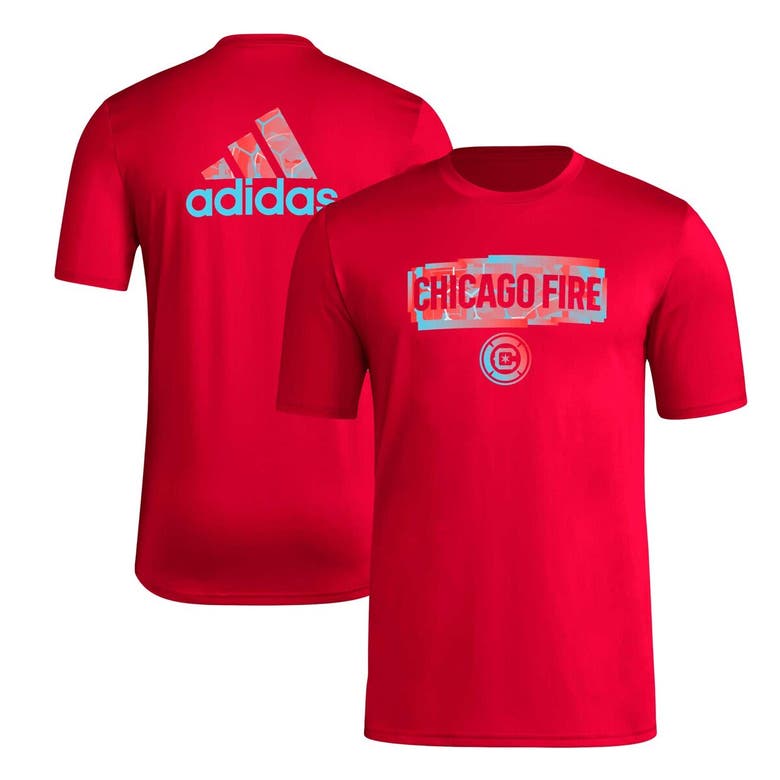 Shop Adidas Originals Adidas Red Chicago Fire Local Pop Aeroready T-shirt