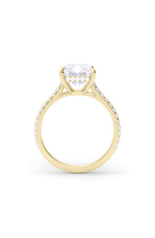 HAUTECARAT HAUTECARAT RADIANT CUT PAVÉ LAB CREATED DIAMOND RING 