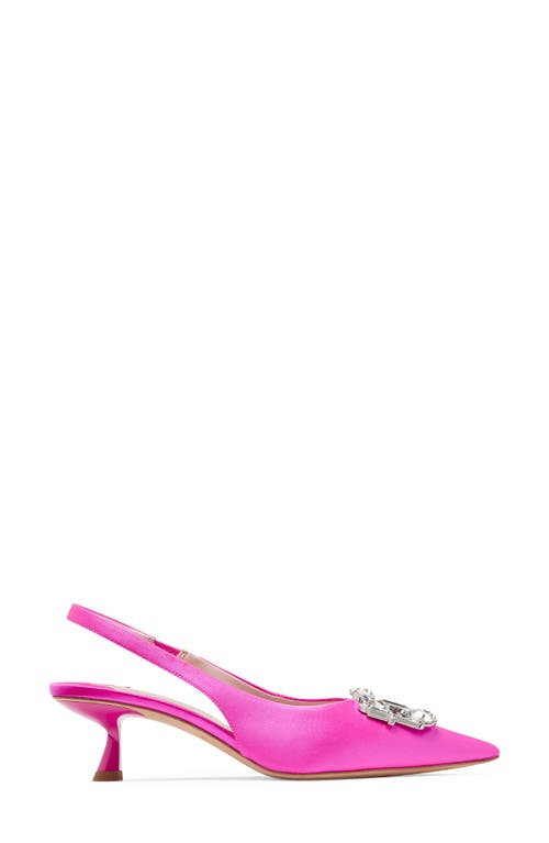 Kate Spade New York Renata Slingback Pointed Toe Kitten Heel Pump In Vivid Snapdragon