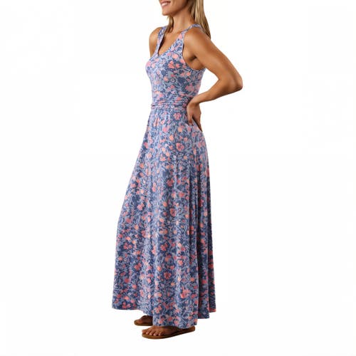 Uv Skinz V-neck Maxi Dress In Moon Dust Wildflower