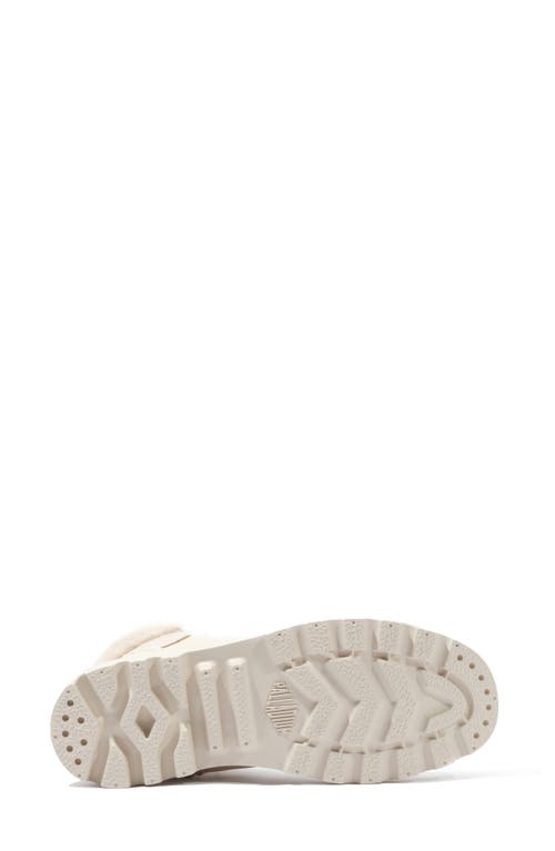 Palladium Pampa Hi Faux Fur Lined Boot In Almond Milk