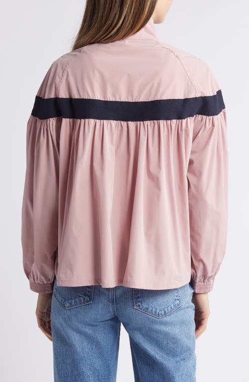 Shop Nikki Lund Missy Water Repellent Smocked Jacket In Pink