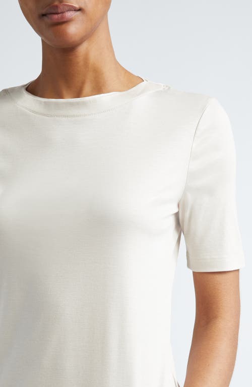 Eleventy Layered Crewneck T-shirt In Sand