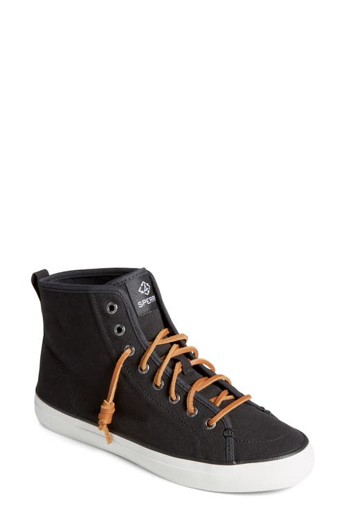 SPERRY TOP-SIDER® Crest Seacycled™ High Top Sneaker in Black