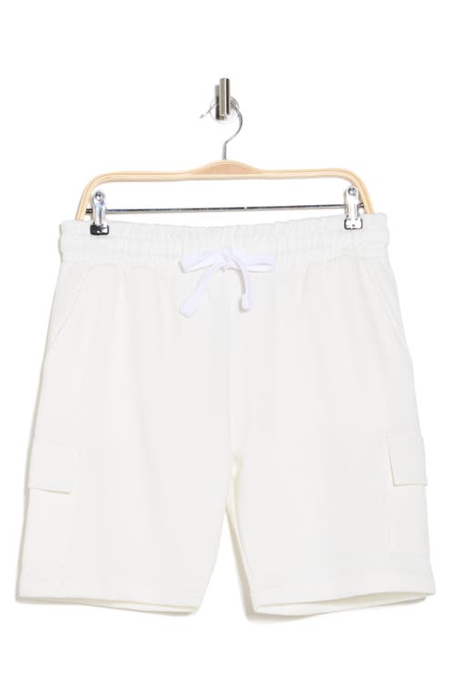 Fleece Factory Cargo Shorts In Off White