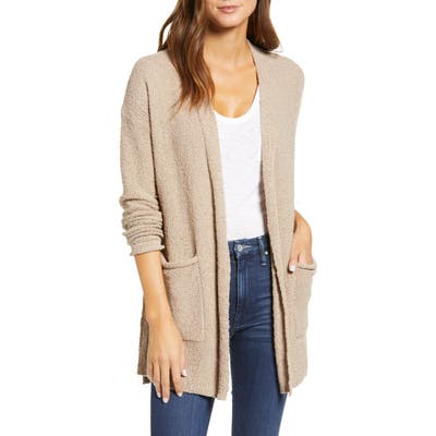 Caslon Boucle Cardigan, Brown