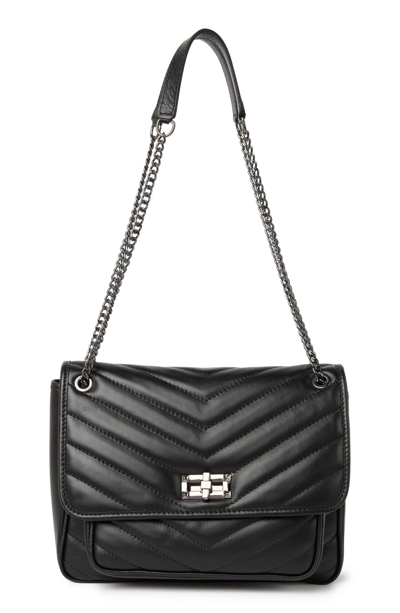 Maison Heritage Tami Leather Shoulder Bag In Black