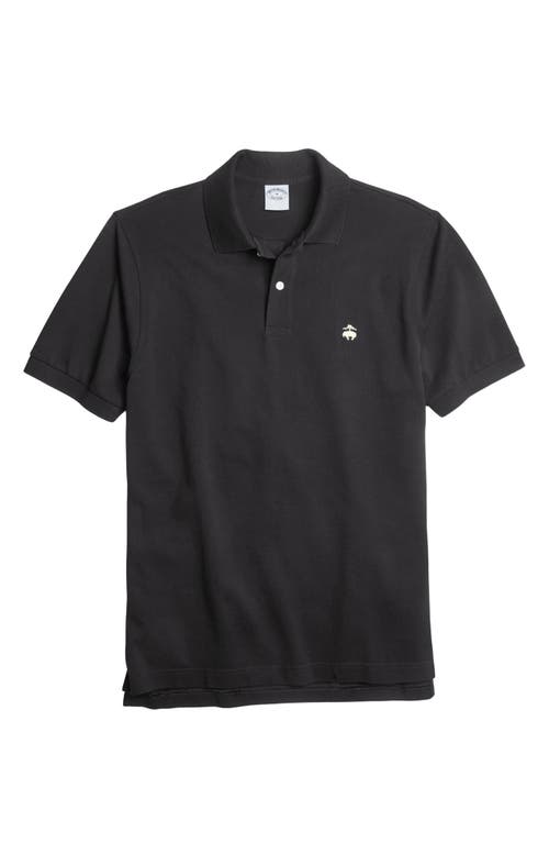 Brooks Brothers Regular Fit Piqué Polo in Meteorite 