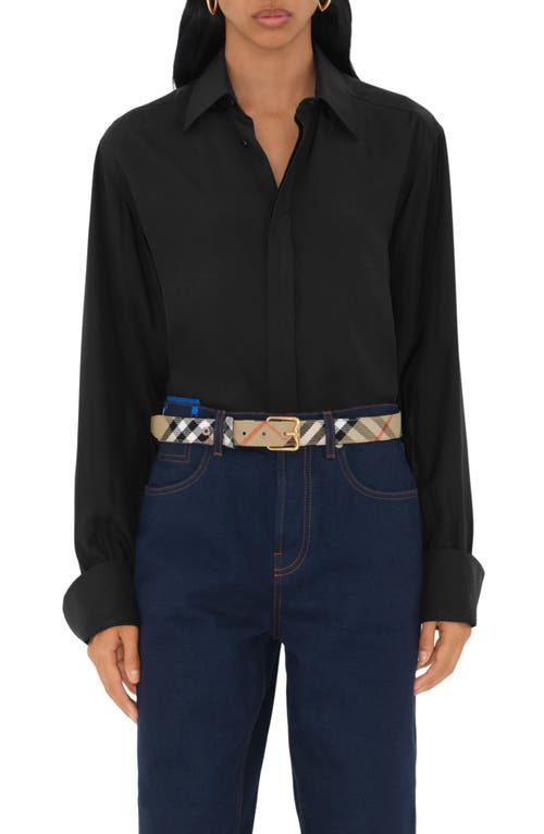 Burberry Check B-line Belt In Sand Ip Check