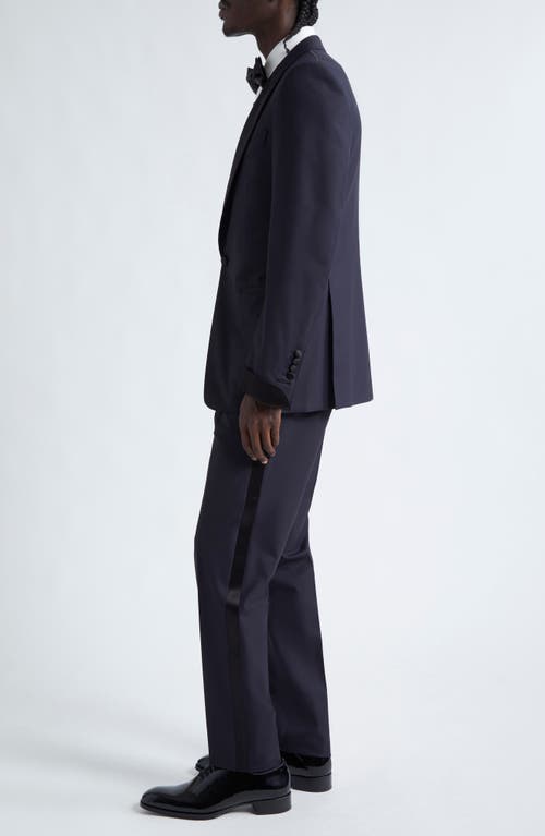 Tom Ford Men's Peak-lapel Wool Tuxedo In Hb790 Ink