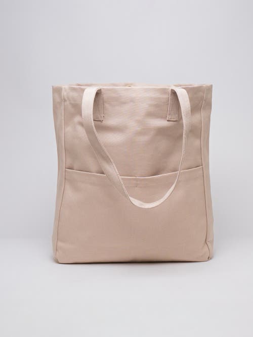 Terra Thread Organic Cotton Canvas Work Tote Bag In Sand Dune