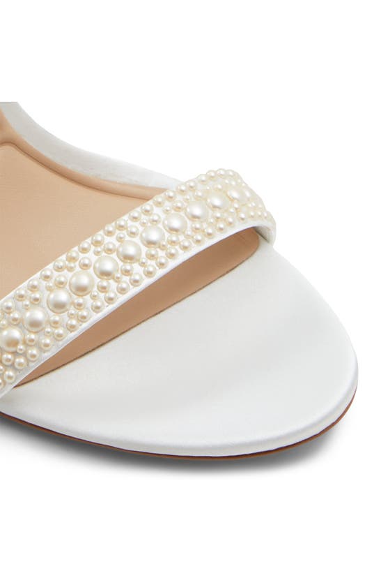 Shop Aldo Perlea Ankle Strap Sandal In White