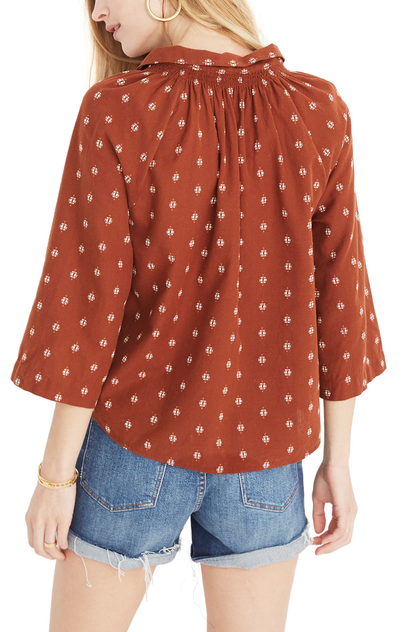 madewell raglan peasant shirt