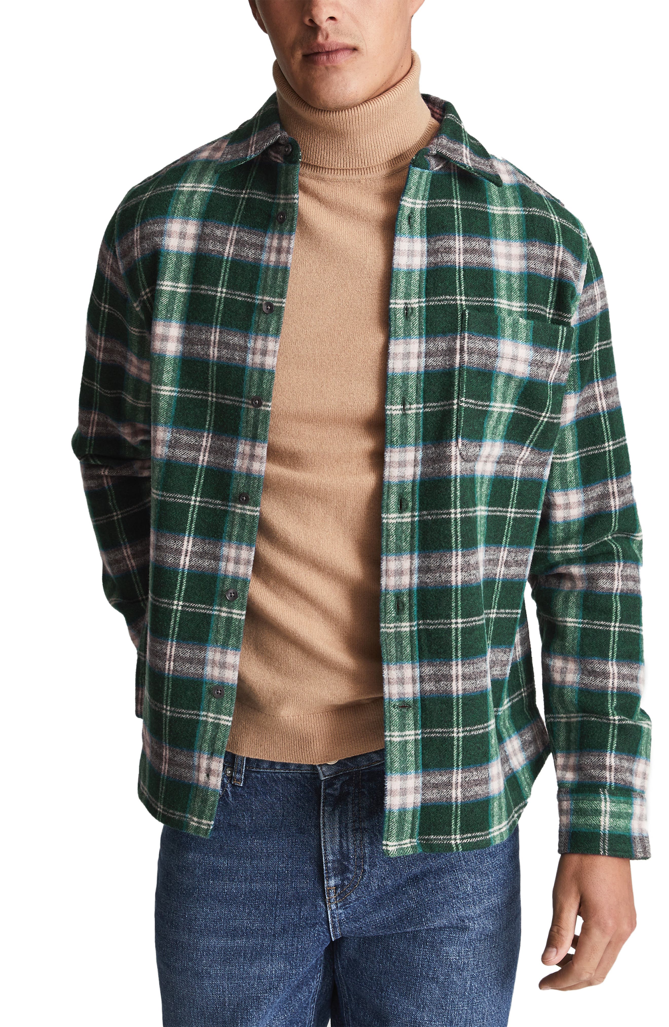 Men's Green Flannel Shirts | Nordstrom
