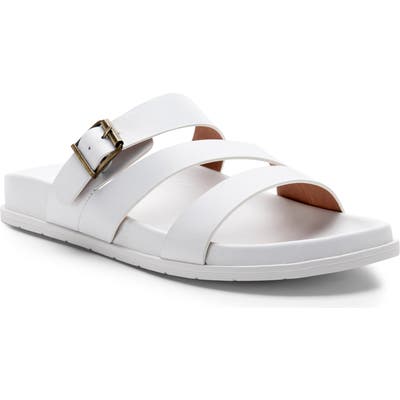 Blondo Selma Waterproof Slide Sandal- White