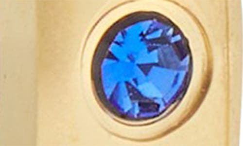 Kate Spade New York So Spade Flat Hoop Earrings In Sapphire.
