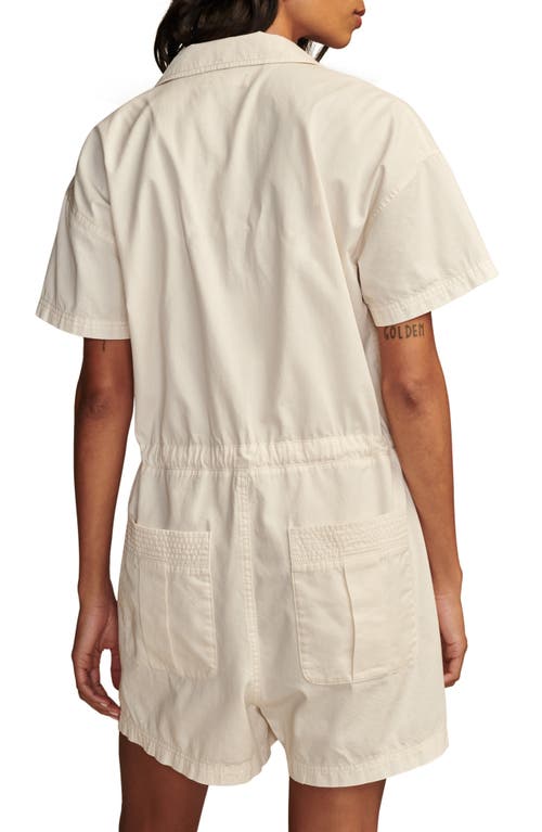 Lucky Brand Utility Cotton Romper In Tofu