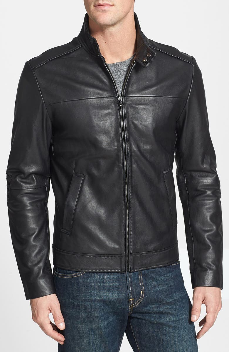 Victorinox Swiss Army® Leather Moto Jacket | Nordstrom