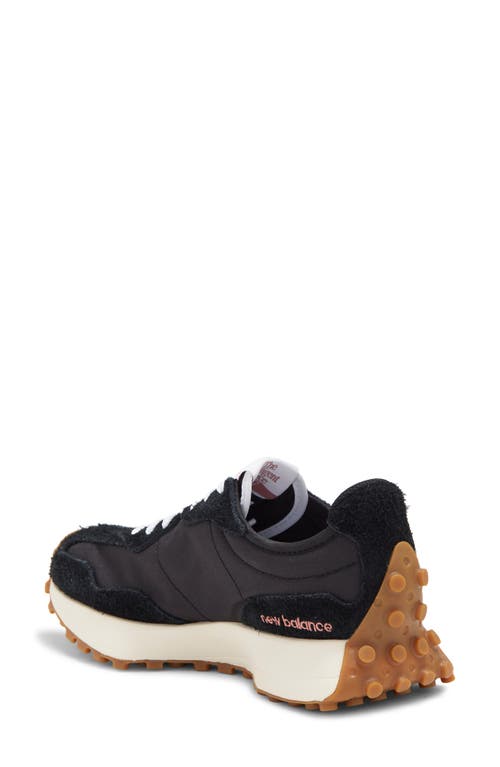 New Balance 327 Sneaker In Black/natural