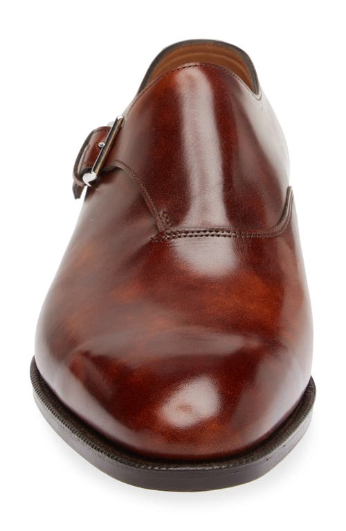 John Lobb Jermynii Monk Strap Shoe In 1v- Bracken