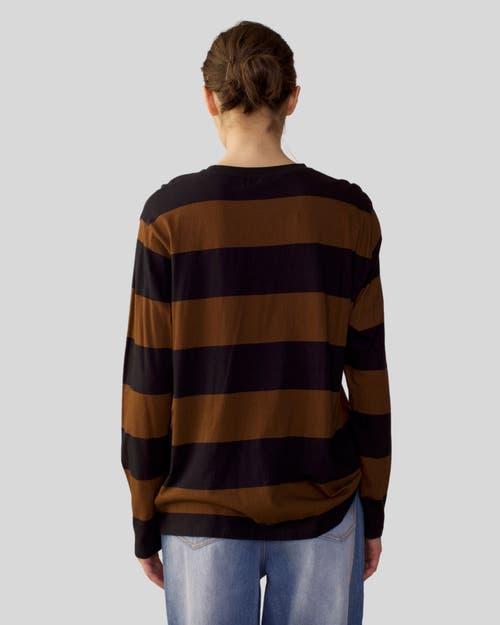 Shop Cynthia Rowley Long Sleeve Everyday Tee In Multi