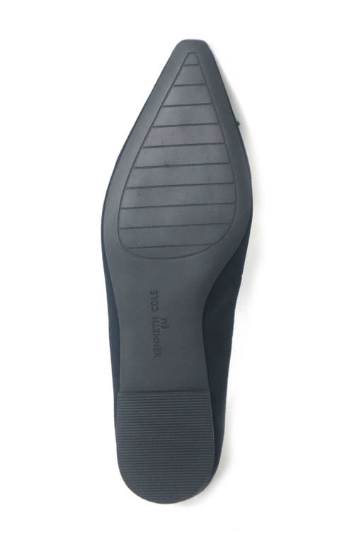 Kenneth Cole Natasha Flat In Black Suede