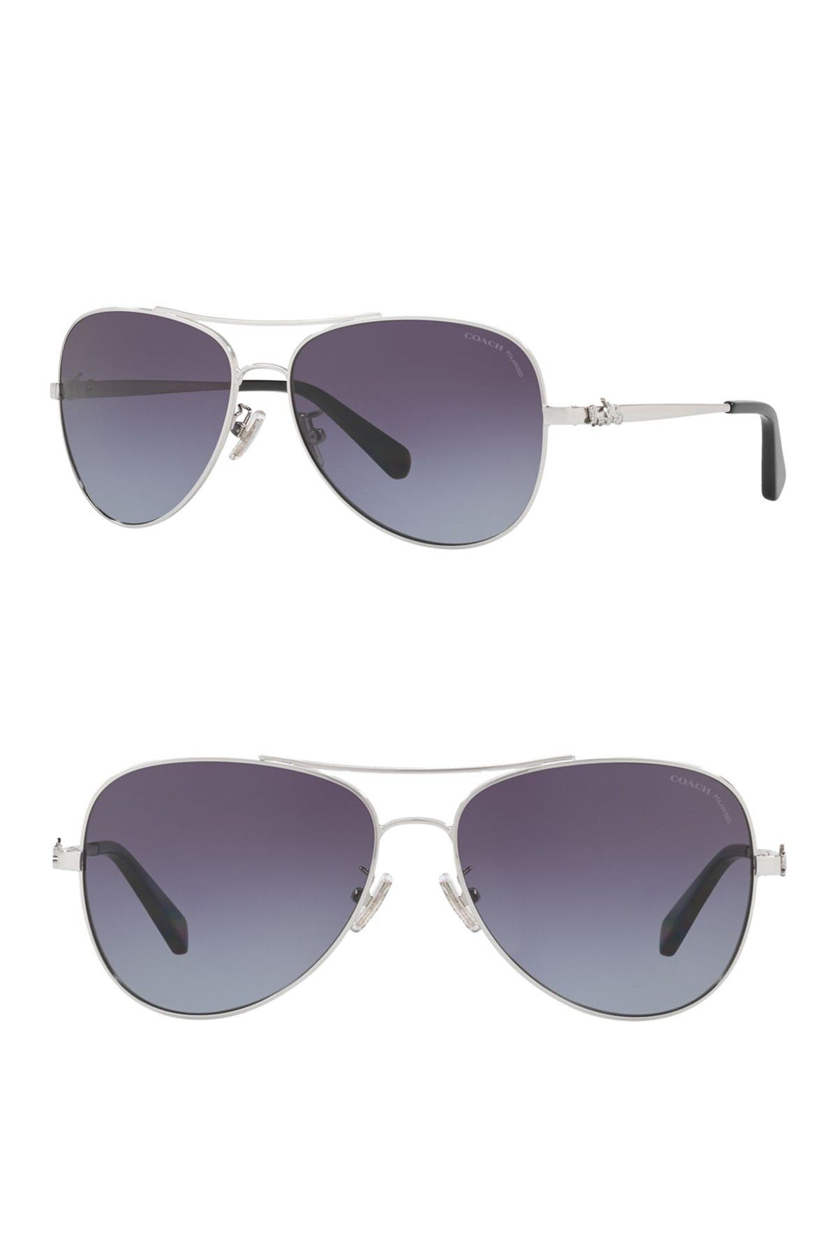 coach polarized aviator sunglasses