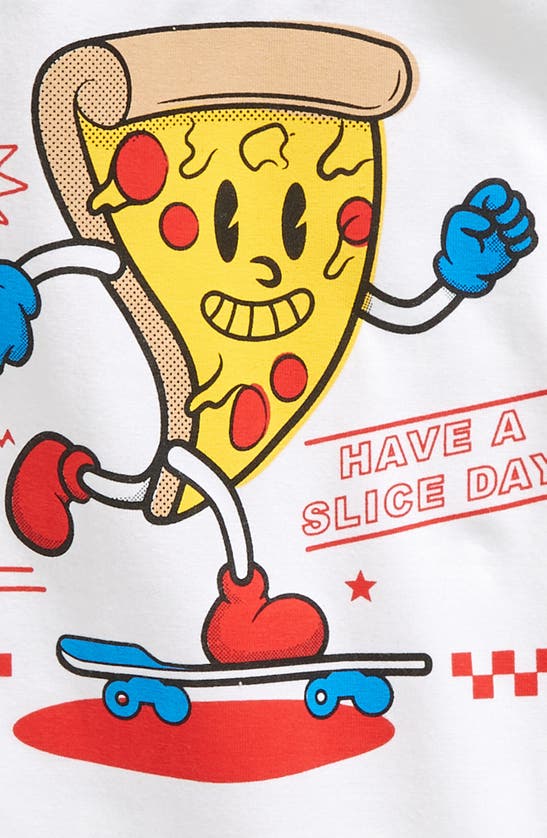 Shop Tiny Tribe Kids' Have A Slice Day Cotton Graphic Tank Top In White