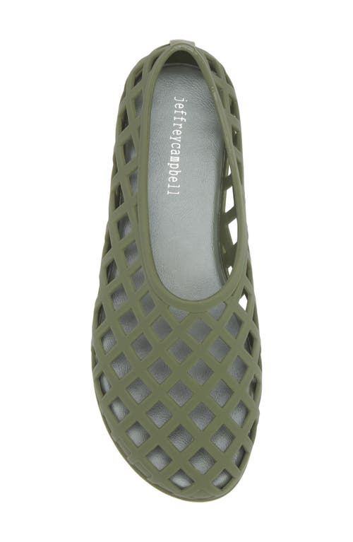 Shop Jeffrey Campbell Jellz Slip-on In Olive Matte