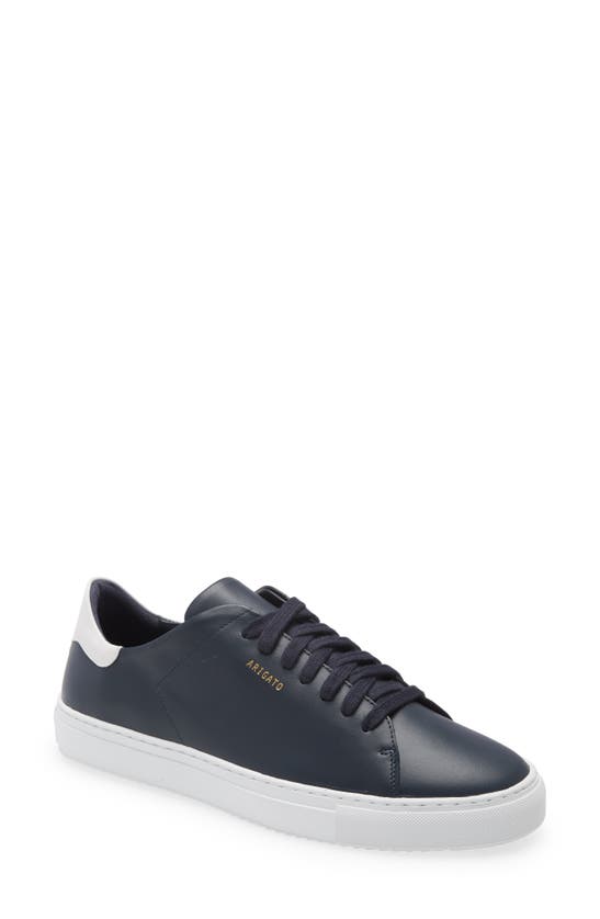 Axel Arigato Clean 90 Sneaker In Navy/ White Leather