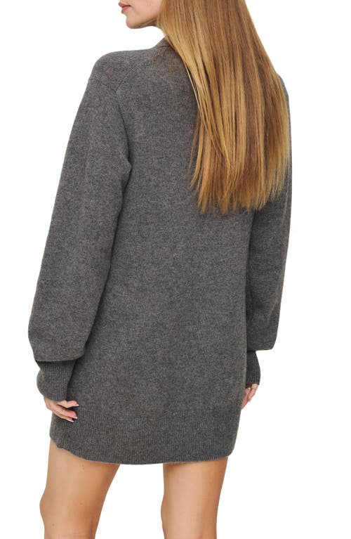 Reformation Maeve Cashmere Polo Dress In Thunder