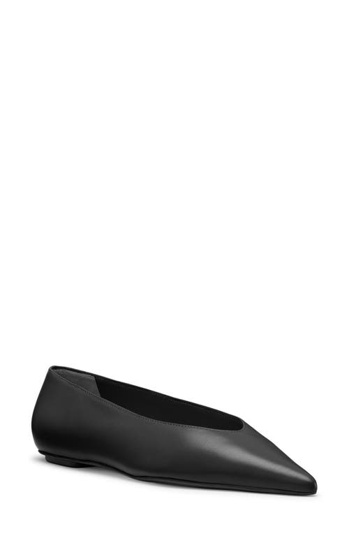 Stuart Weitzman Lina Flat In Black