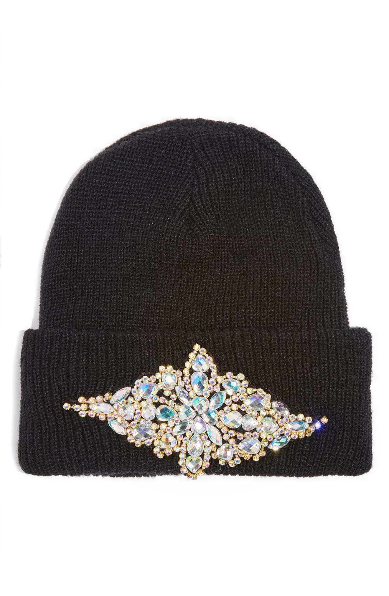 gucci rhinestone beanie