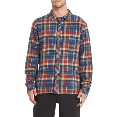Billabong Coastline Plaid Flannel Button-Up Shirt