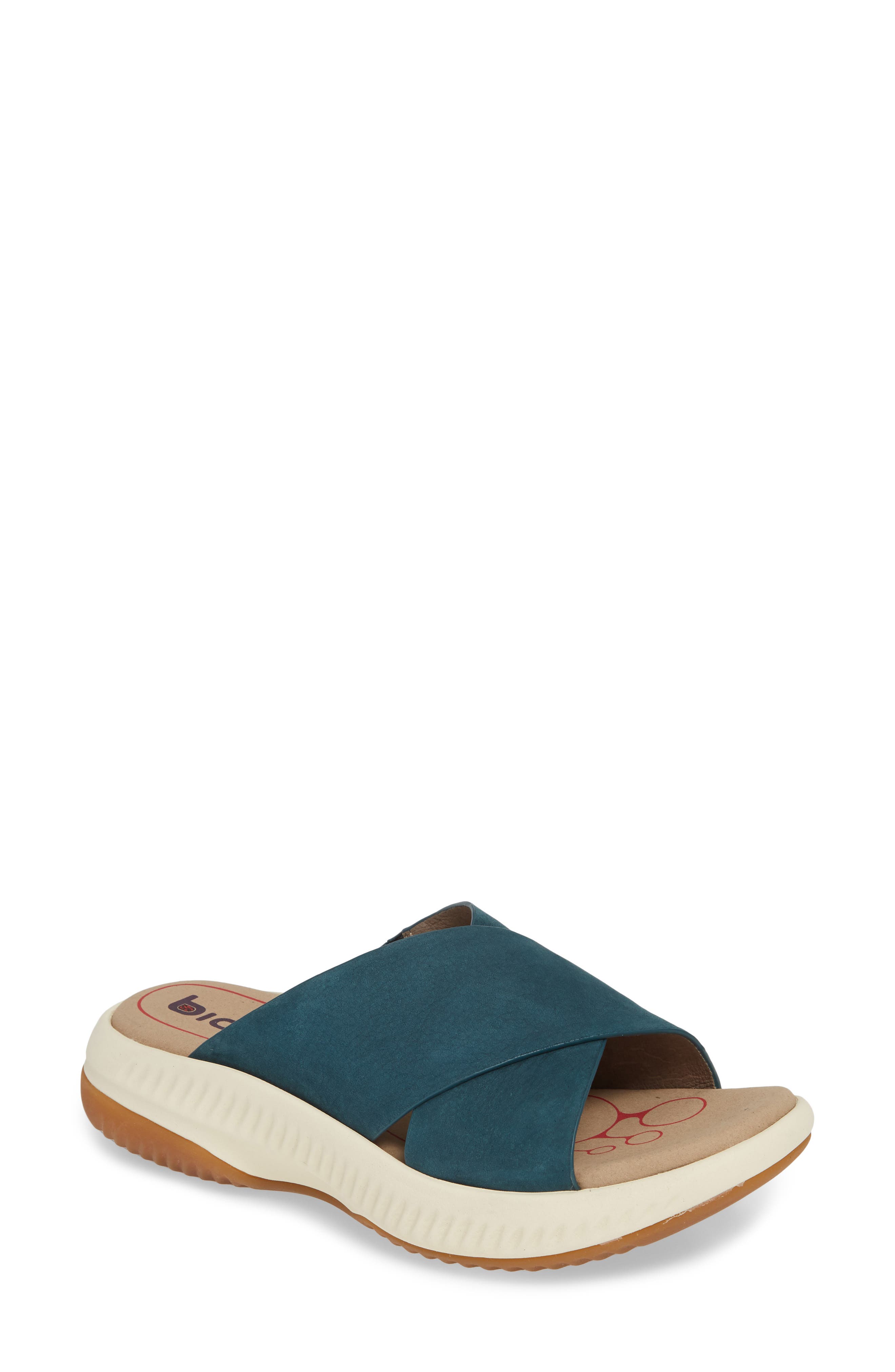 Bionica Ambridge Slide Sandal, Blue/green