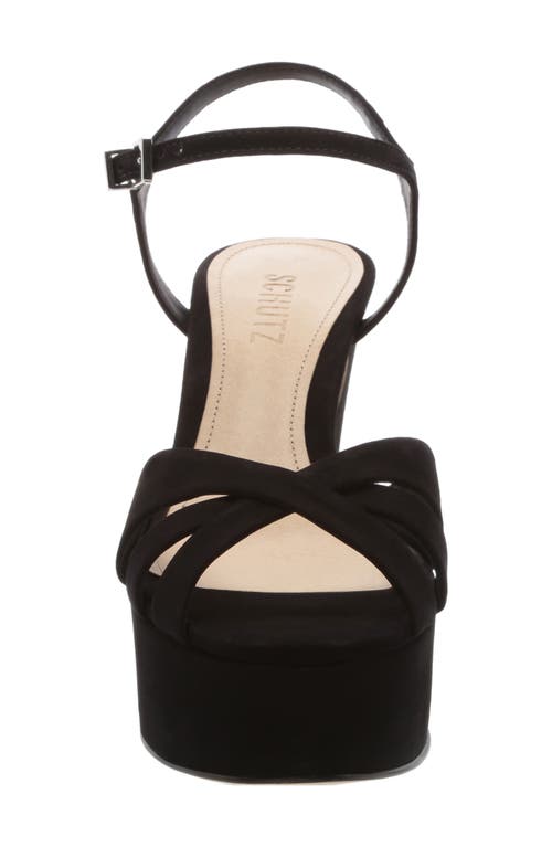 Schutz Keefa Platform Sandal In Black
