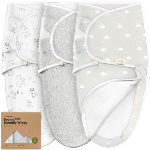 Shop Keababies 3-pack Soothe Zippy Swaddle Wrap In Aspire