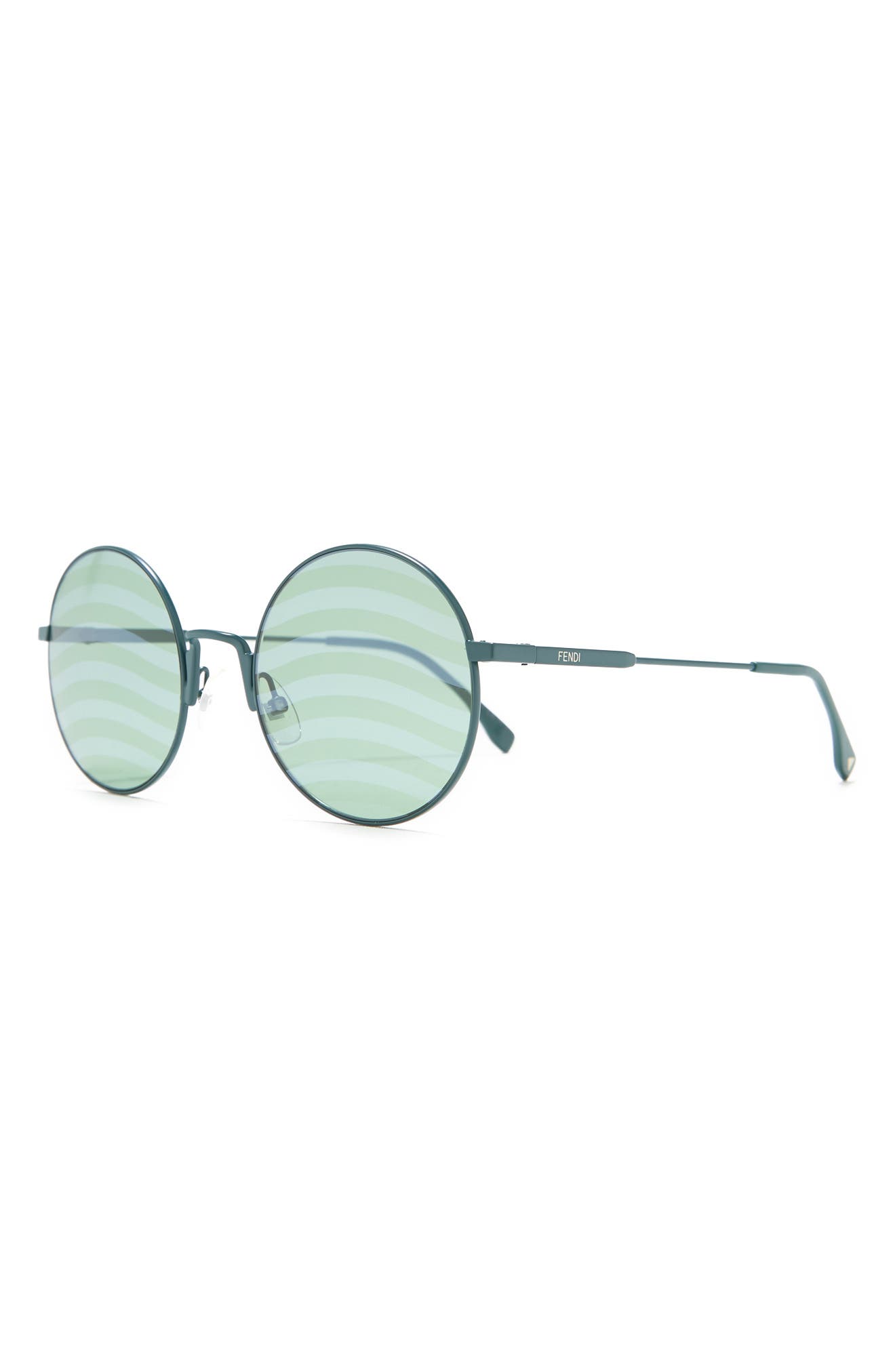 fendi 53mm round sunglasses