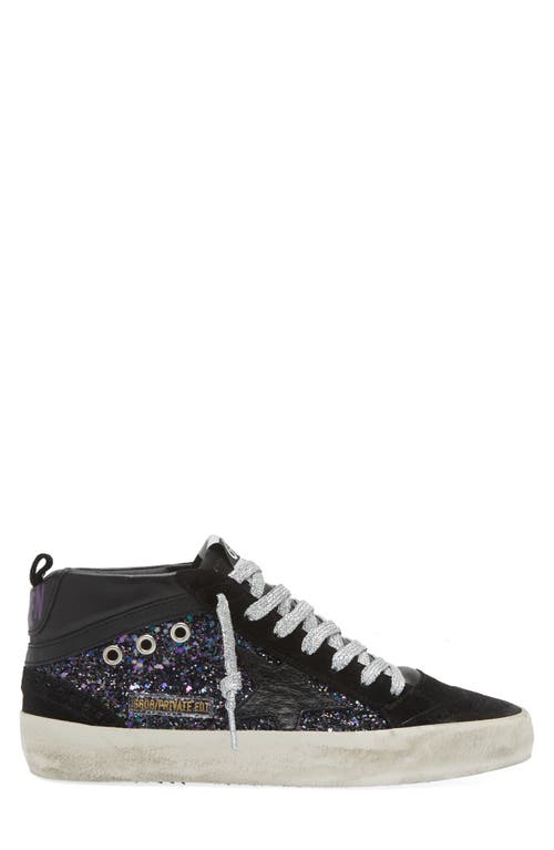 Shop Golden Goose Mid Star Sneaker In Black/blue