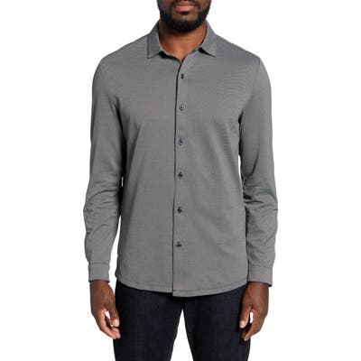 Robert Barakett Kinglsey Falls Knit Button-Up Shirt