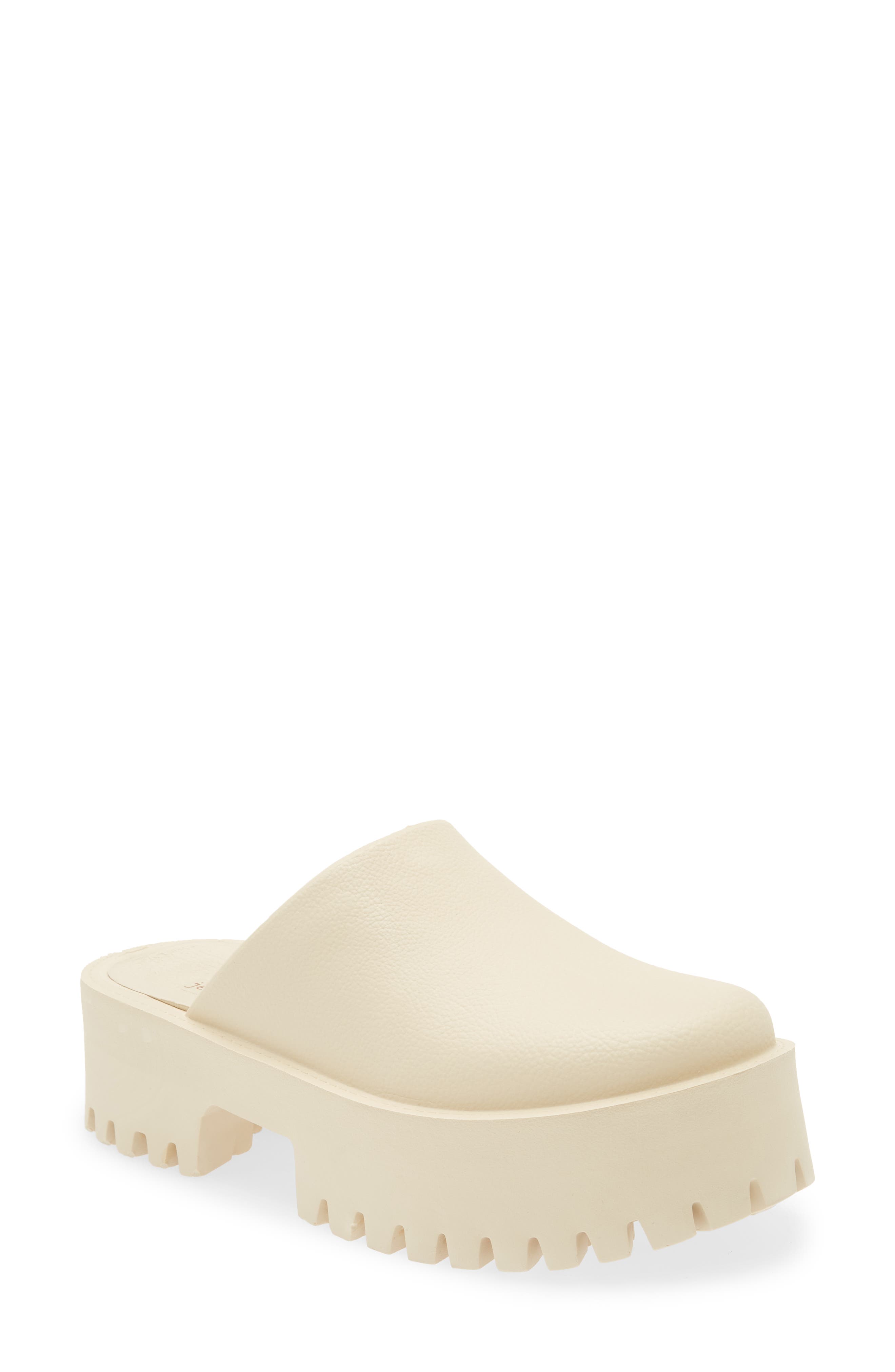 white backless loafers women's