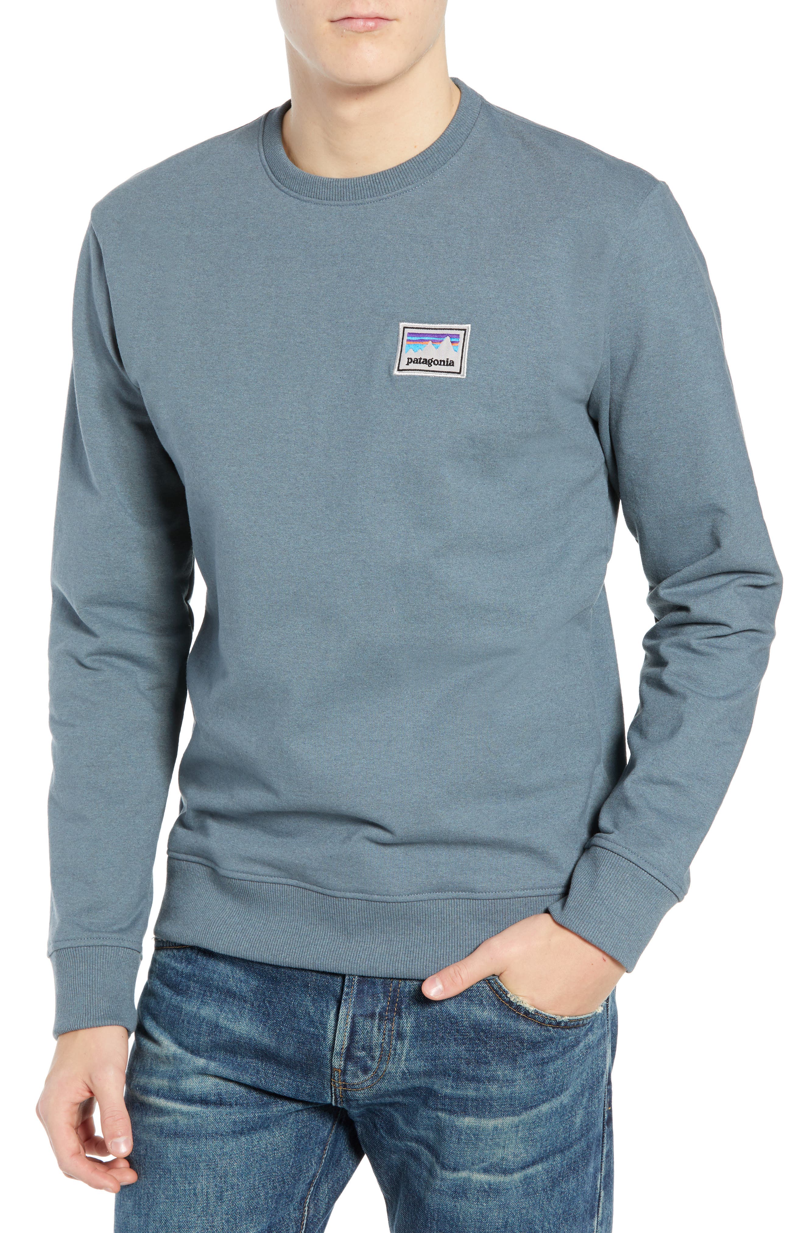 patagonia patch sweatshirt