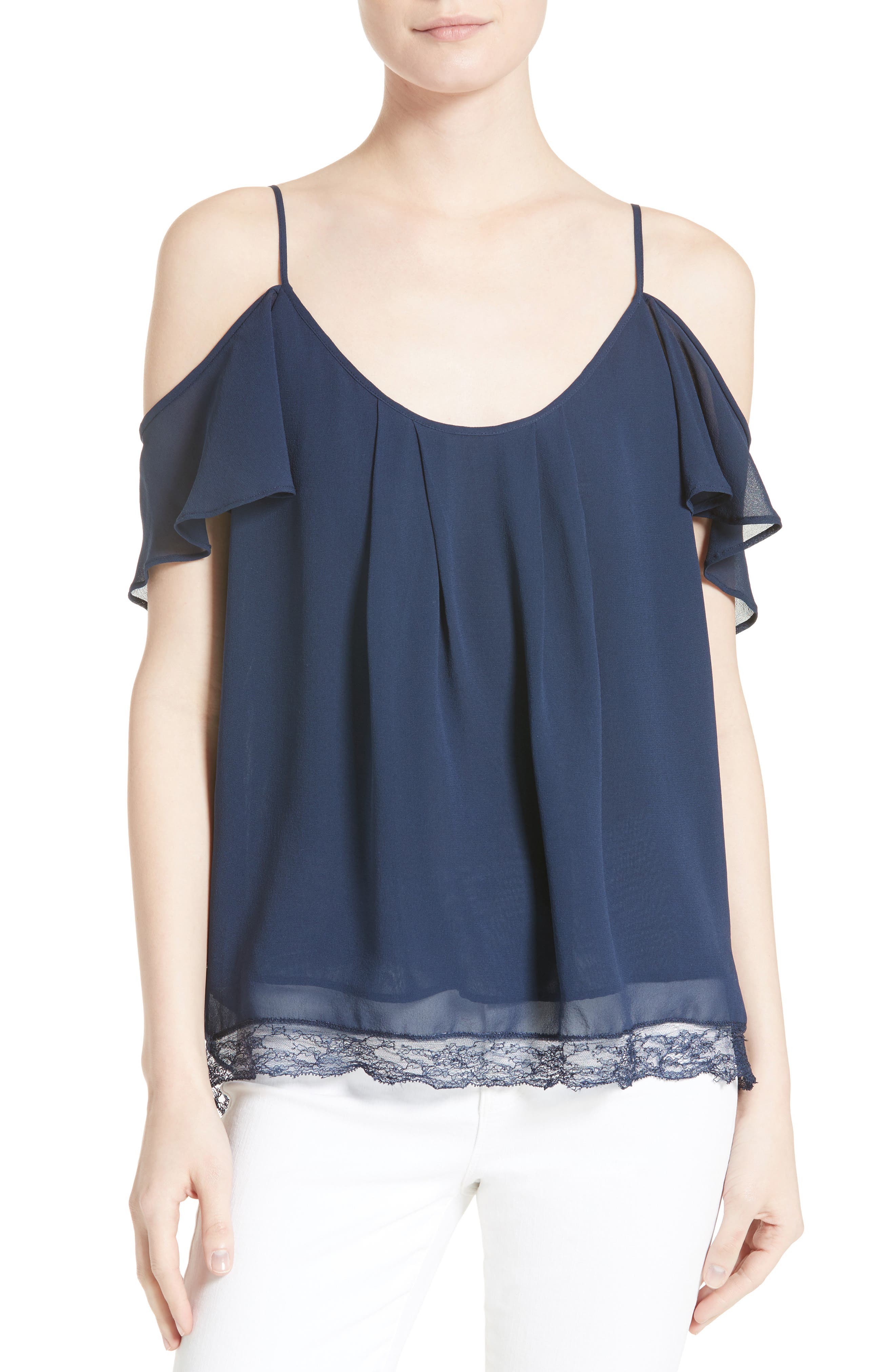 Joie Adorlee B Off The Shoulder Silk Top | Nordstrom