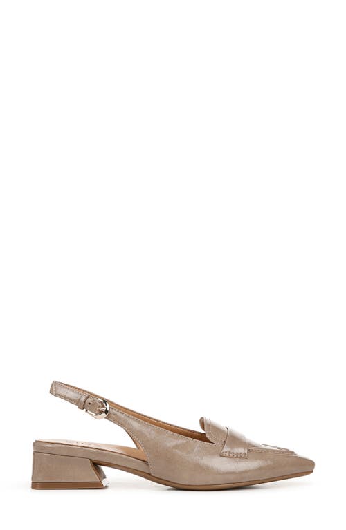 Naturalizer Garner Womens Faux Leather Ankle Strap Slingback Heels In Gold