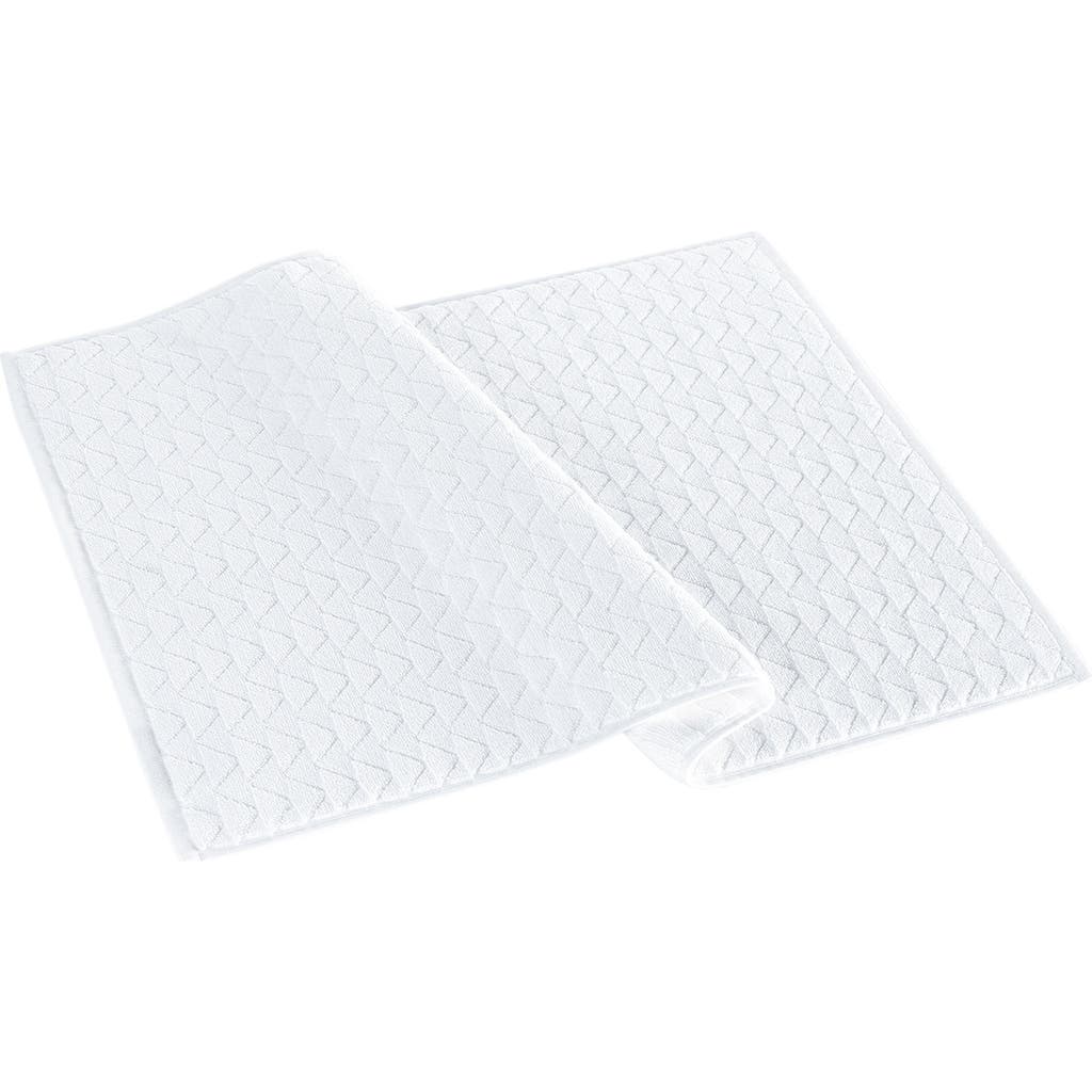 Brooks Brothers Herringbone Bath Mat In White